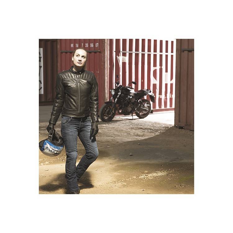 GIACCA PELLE GARAGE DONNA EVO NERO | Hevik