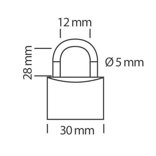 LUCCHETTO A COMBINAZIONE 3 CIFRE -41MM | STAR LOCKS