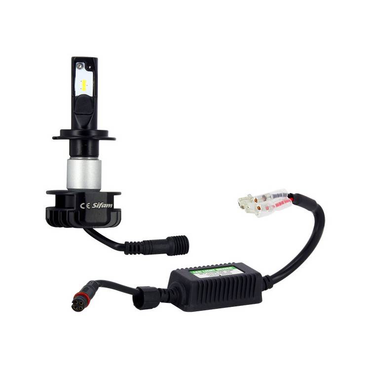 LAMPADINA H7 LED + ALIMENTATORE 16W /2200 LUMENS | MYRA