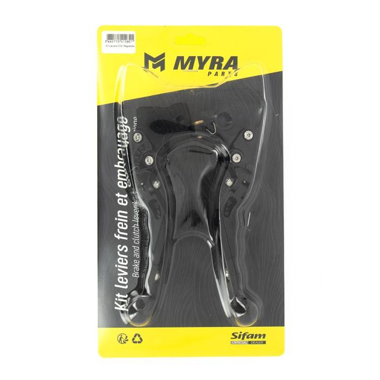 KIT LEVE FRENO E FRIZIONE ANODIZZATI NERO PER YAMAHA | MYRA