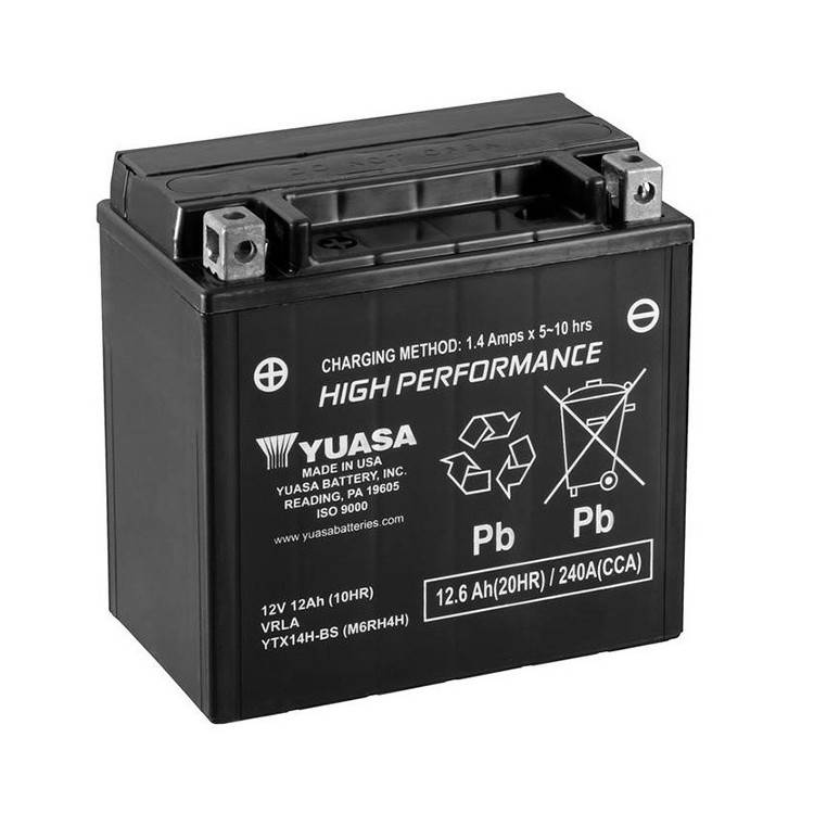 BATTERIA SLA YTX14H - AGM - SENZA MANUTENZIONE - PRONTA ALL'USO. | YUASA