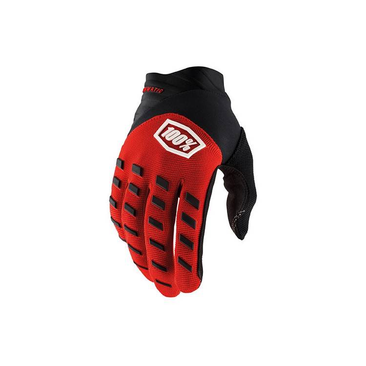 GUANTI 100% AIRMATIC RED BLACK  | 100%