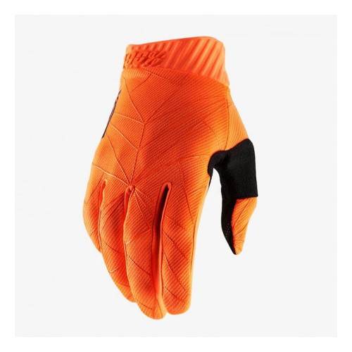 GUANTI 100% RIDEFIT FLUO ORANGE BLACK  | 100%