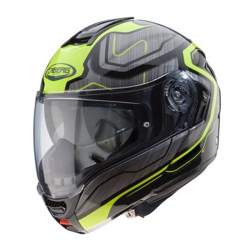 CABERG LEVO FLOW BLACK/ANTHRACITE/YELLOW (GIALLO NERO ANTRACITE) FLUO CASCO MODULARE