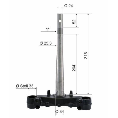 121570461 TESTA FORCELLA RMS HONDA SH 125-150CC | RMS