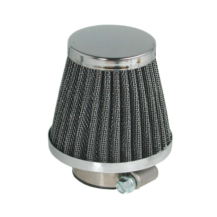 100601040 FILTRO ARIA NYPSO RACING METALLICO D38MM DIRITTO LUNGO | NYPSO