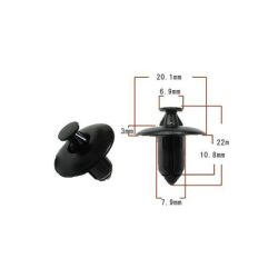 121832007 RIVETTO IN PLASTICA RMS SUZUKI 09409-07333-000 KYMCO 0016215 | RMS