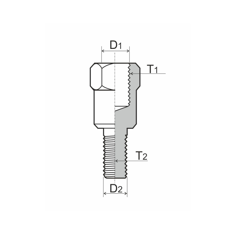 121850090 ADATTATORE SPECCHIETTO RMS M8 SINISTRO - M10 SINISTRO - M10  | RMS