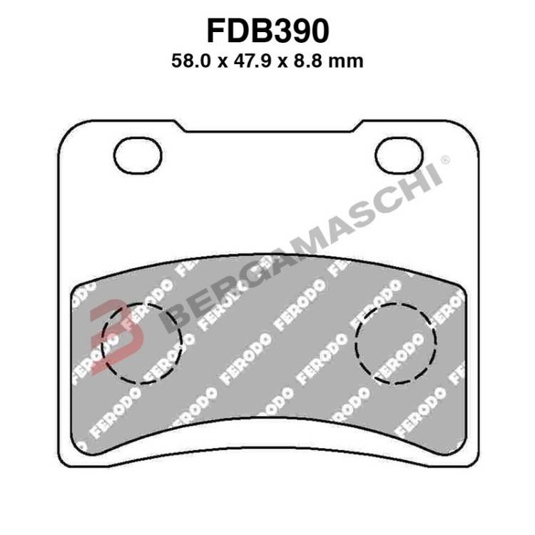 PASTIGLIE FERODO FDB390P | FERODO