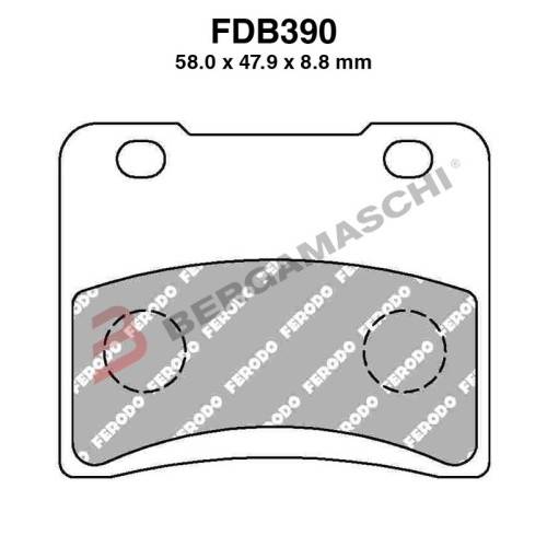PASTIGLIE FERODO FDB390P | FERODO