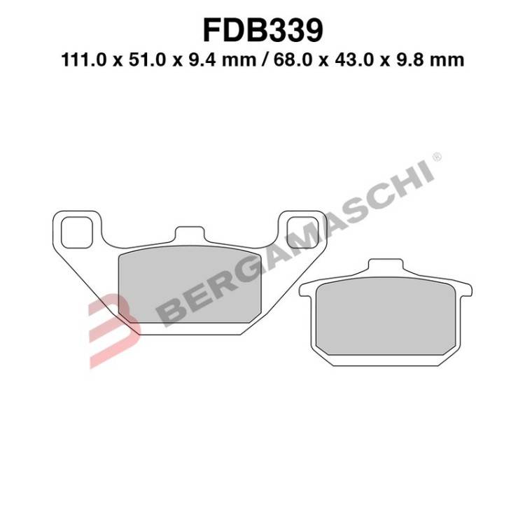 PASTIGLIE FERODO FDB339EF | FERODO