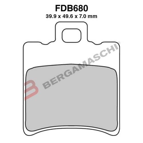 PASTIGLIE FERODO FDB680EF | FERODO