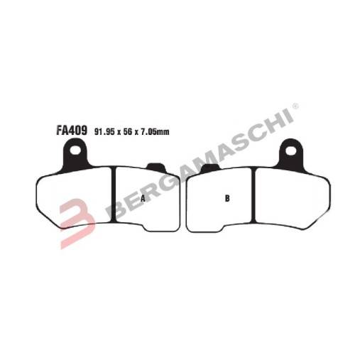 PASTIGLIE FRENO MESCOLA SEMI SINTERIZZATAIZZATA MOTO CODICE R1340900 | EBC BRAKES | MPN: FA409