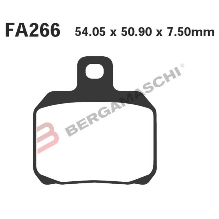 PASTIGLIE FRENO  MESCOLA SINTERIZZATA SCOOTER CODICE R1726600 | EBC BRAKES | MPN: SFA266HH