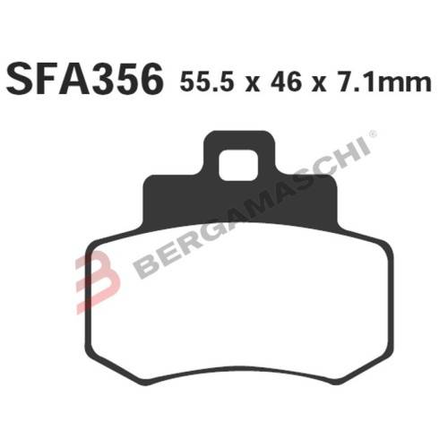 PASTIGLIE FRENO  MESCOLA ORGANICA SCOOTER CODICE R1635600 | EBC BRAKES | MPN: SFA356