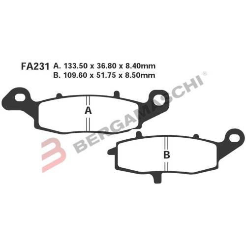 PASTIGLIE FRENO  MESCOLA SINTERIZZATA MOTO CODICE R1823100 | EBC BRAKES