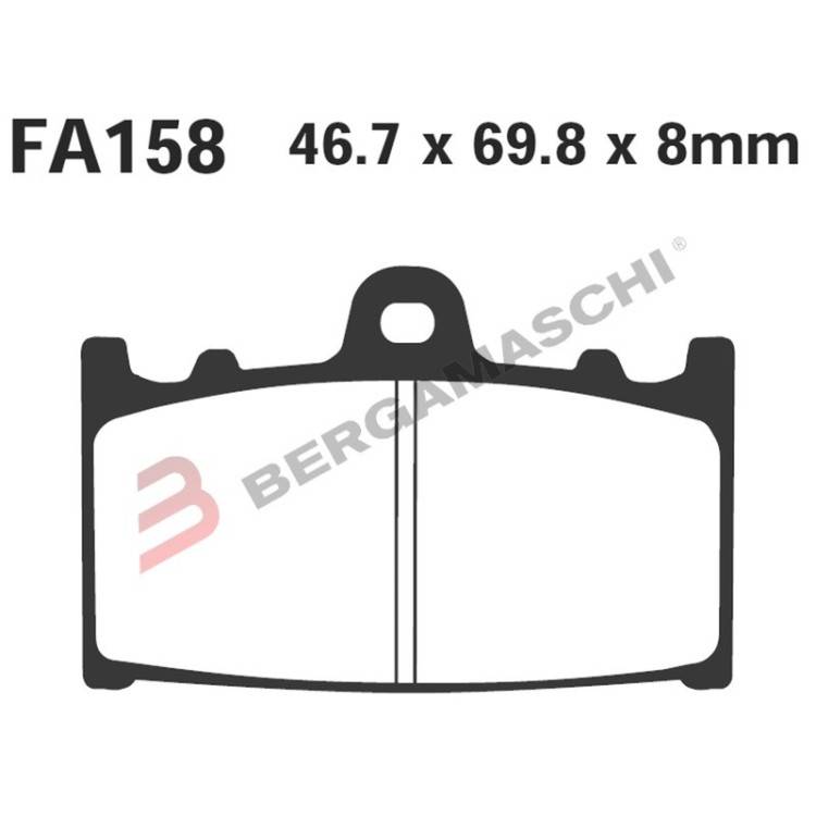 PASTIGLIE FRENO  MESCOLA ORGANICA MOTO CODICE R1215800 | EBC BRAKES