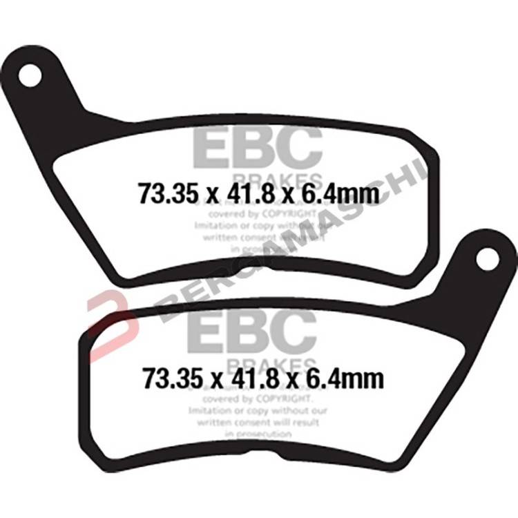 PASTIGLIE FRENO  MESCOLA ORGANICA MOTO CODICE R1265400 | EBC BRAKES | MPN: FA654
