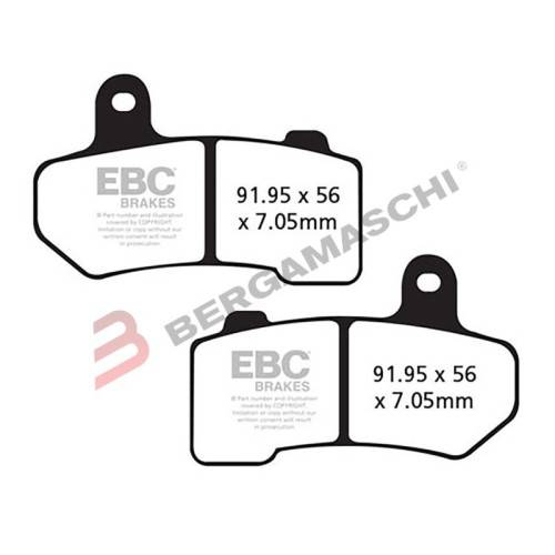 PASTIGLIE FRENO MESCOLA SEMI SINTERIZZATAIZZATA MOTO CODICE R1340900 | EBC BRAKES | MPN: FA409