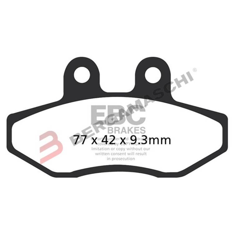 PASTIGLIE FRENO  MESCOLA ORGANICA SCOOTER CODICE R1639300 | EBC BRAKES | MPN: SFA393