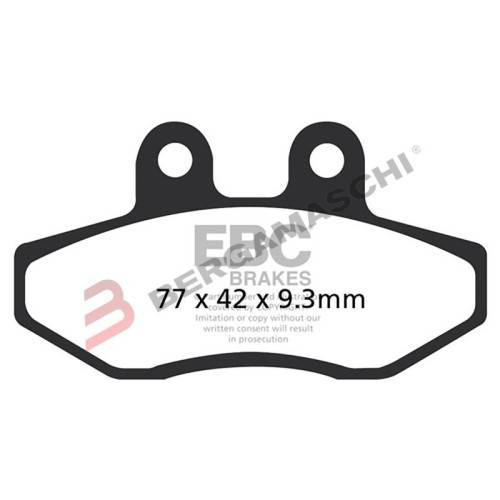 PASTIGLIE FRENO  MESCOLA ORGANICA SCOOTER CODICE R1639300 | EBC BRAKES | MPN: SFA393