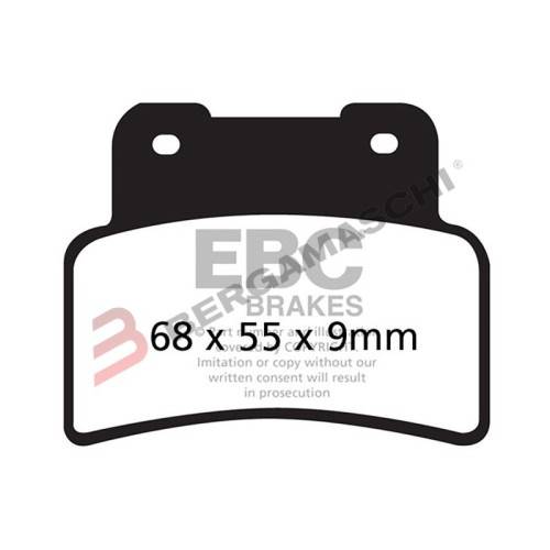 PASTIGLIE FRENO  MESCOLA ORGANICA MOTO CODICE R1243200 | EBC BRAKES | MPN: FA432