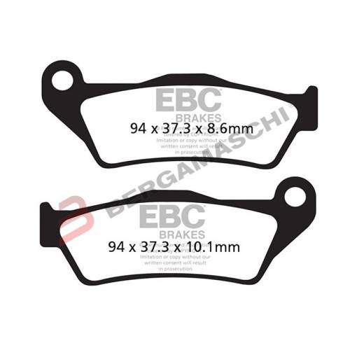 PASTIGLIE FRENO  MESCOLA ORGANICA MOTO CODICE R1236300 | EBC BRAKES | MPN: FA363
