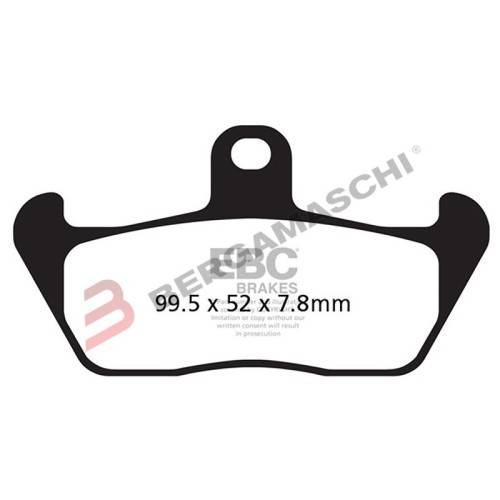 PASTIGLIE FRENO  MESCOLA ORGANICA MOTO CODICE R1216300 | EBC BRAKES | MPN: FA163