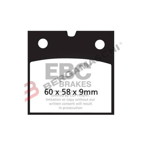 PASTIGLIE FRENO  MESCOLA ORGANICA MOTO CODICE R1207700 | EBC BRAKES | MPN: FA077