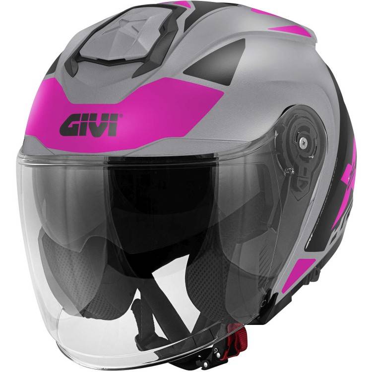 CASCO JET X25 TARGET TITAN ROSA | GIVI