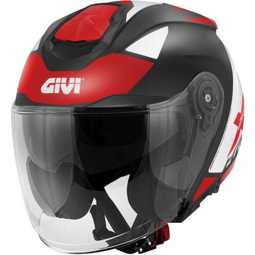 CASCO JET X25 TARGET NER BIA ROSS | GIVI