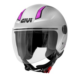 CASCO D-JET 11.7B ARGENTO OPFUCSIA  | GIVI