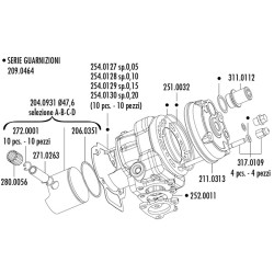 140.0207 KIT PIAGGIO ZIP SP H2O D.47,6 B.85 | POLINI
