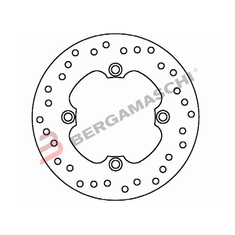 DISCO FRENO HONDA SH 125/150 0 0-08 CHIOCCIOLA 125/150 0 | FERODO | FD005700