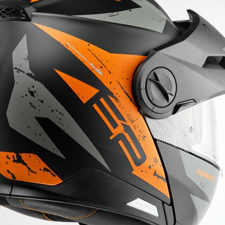 CASCO E2 ECE DEKOR EXPLORER ORANGE  | SCHUBERTH