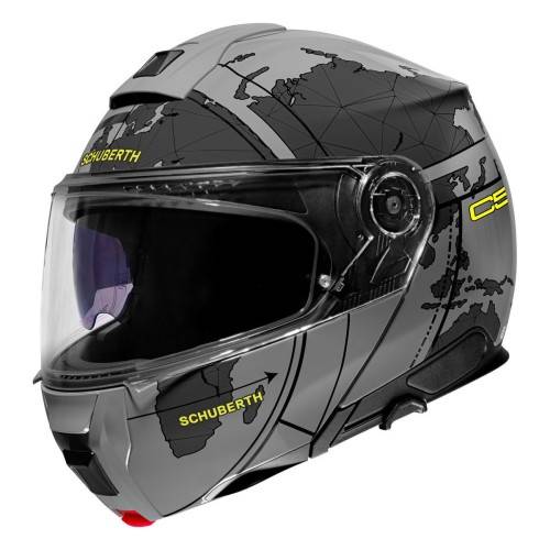 CASCO C5 ECE DEKOR GLOBE GREY | SCHUBERTH