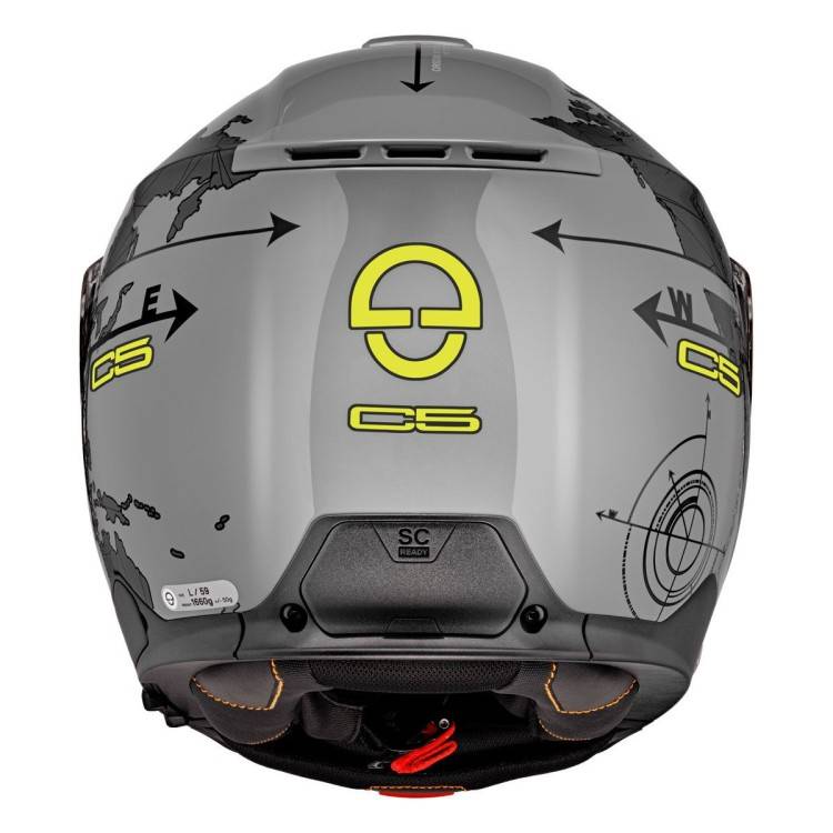 CASCO C5 ECE DEKOR GLOBE GREY | SCHUBERTH