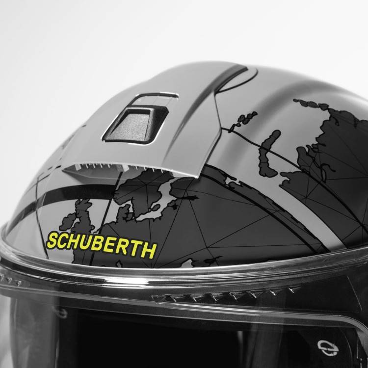 CASCO C5 ECE DEKOR GLOBE GREY | SCHUBERTH