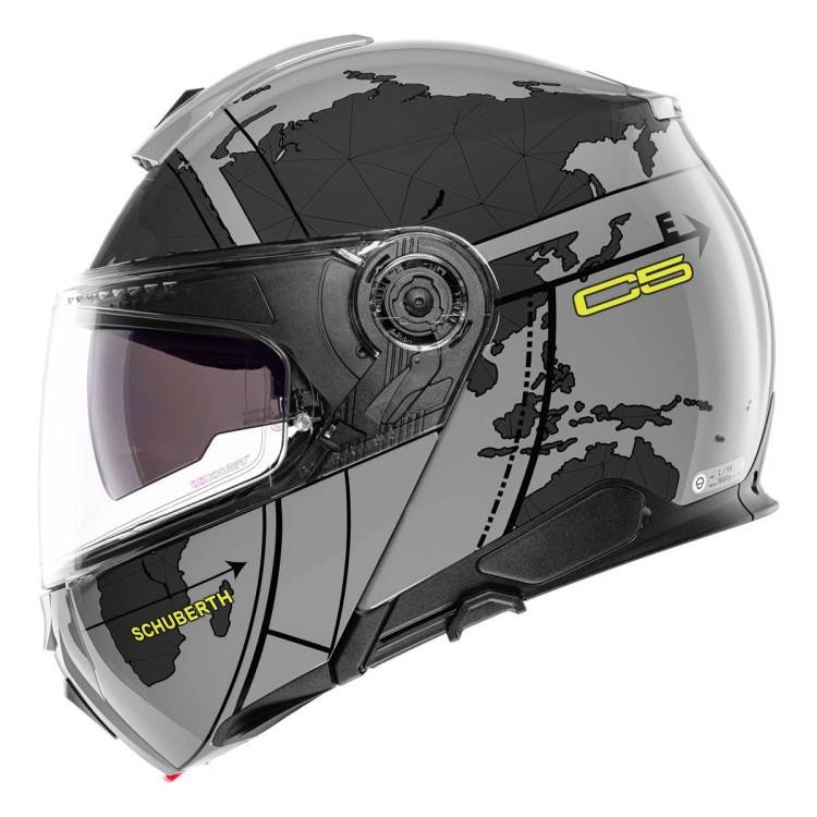 CASCO C5 ECE DEKOR GLOBE GREY | SCHUBERTH