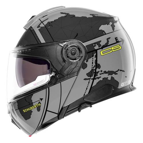 CASCO C5 ECE DEKOR GLOBE GREY | SCHUBERTH