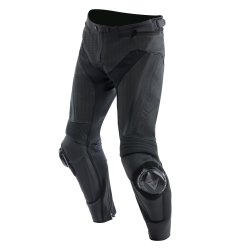 PANTALONI DELTA 4 PERFORMANCE LEATHER BLACK BLACK | DAINESE