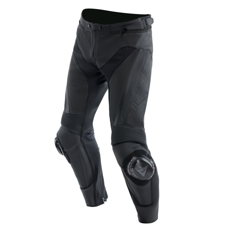 PANTALONI DELTA 4 PERFORMANCE LEATHER BLACK BLACK | DAINESE