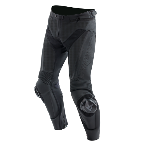 PANTALONI DELTA 4 PERFORMANCE LEATHER BLACK BLACK | DAINESE