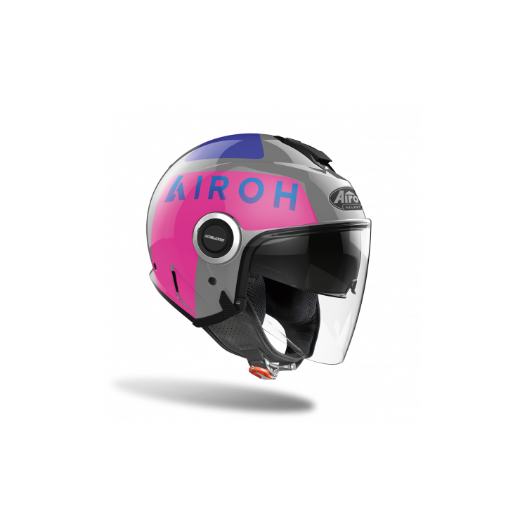 CASCO JET HELIOS UP PINK GREY GLOSS | AIROH