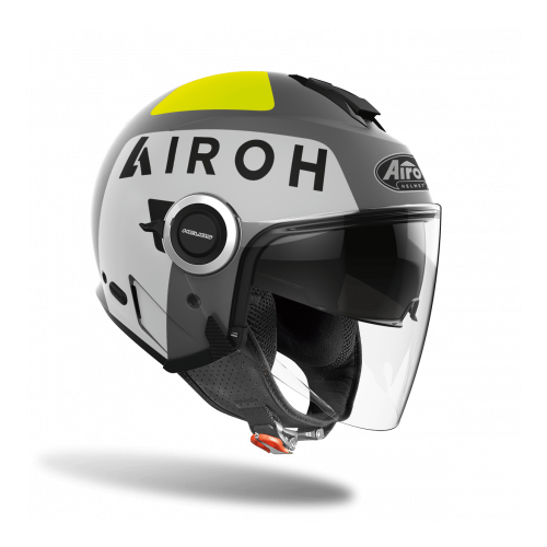 CASCO JET HELIOS UP GREY MATT | AIROH