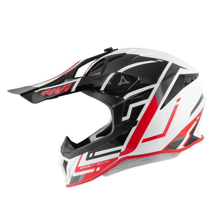 CASCO CROSS 70.1 LOGIC FIBRA NERO BIANCO ROSSO | GIVI
