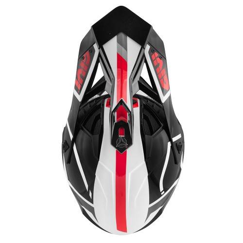 CASCO CROSS 70.1 LOGIC FIBRA NERO BIANCO ROSSO | GIVI