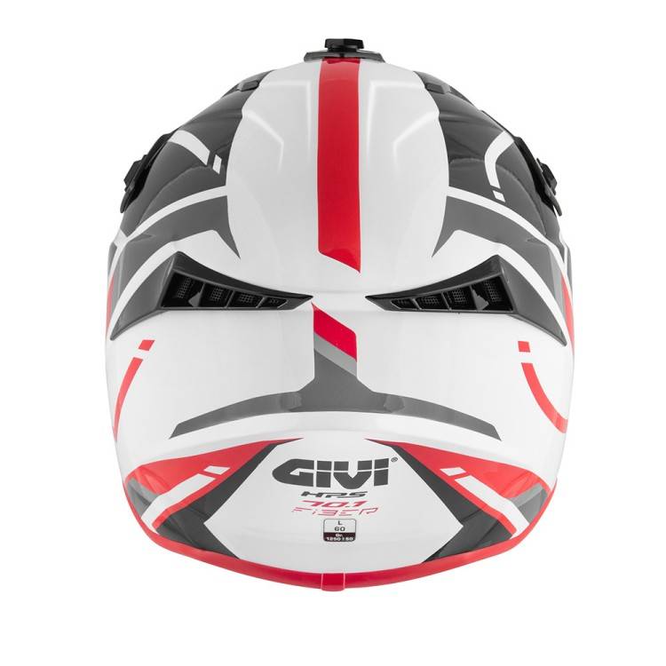 CASCO CROSS 70.1 LOGIC FIBRA NERO BIANCO ROSSO | GIVI