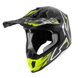 CASCO CROSS 70.1  VECTOR CARBON ARGENTO GIALLO | GIVI