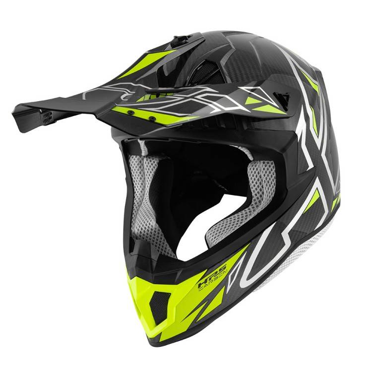 CASCO CROSS 70.1  VECTOR CARBON ARGENTO GIALLO | GIVI